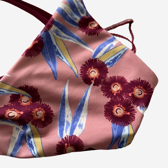 Patagonia Reversible Seaglass Bay Swim Top Flora Pink Size S - Picture 5 of 9